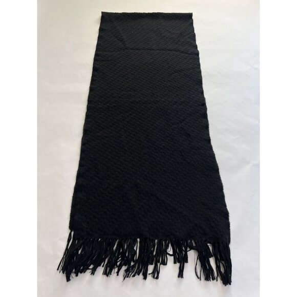 Tory Burch Knit Scarf in Black - Picture 2 of 5